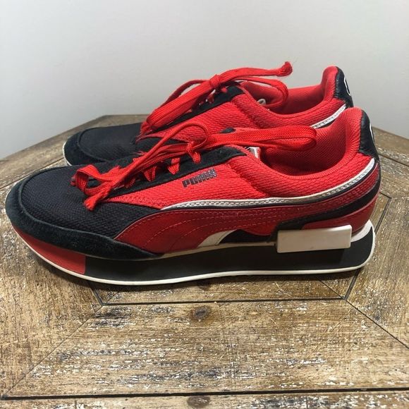Puma Shoes Puma Future Rider Radar Black Red Sneakers Size 65 C Womens Size 8 Poshmark